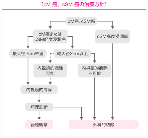 cM癌　cSM癌の治療方針